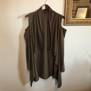 COLD SHOULDER LIGHT WEIGHT CARDIGAN✨